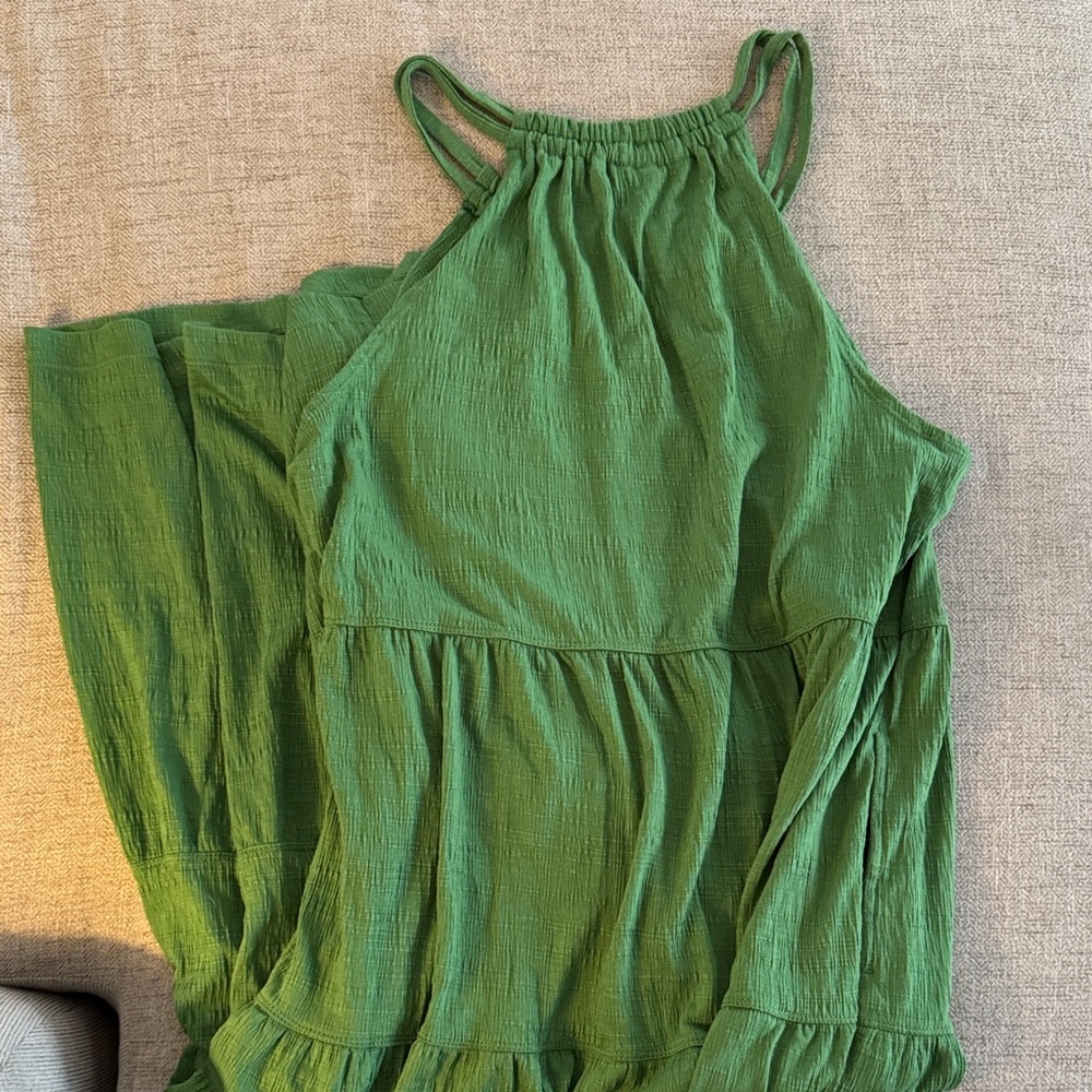 Max Studio Green Halter Maxi Dress